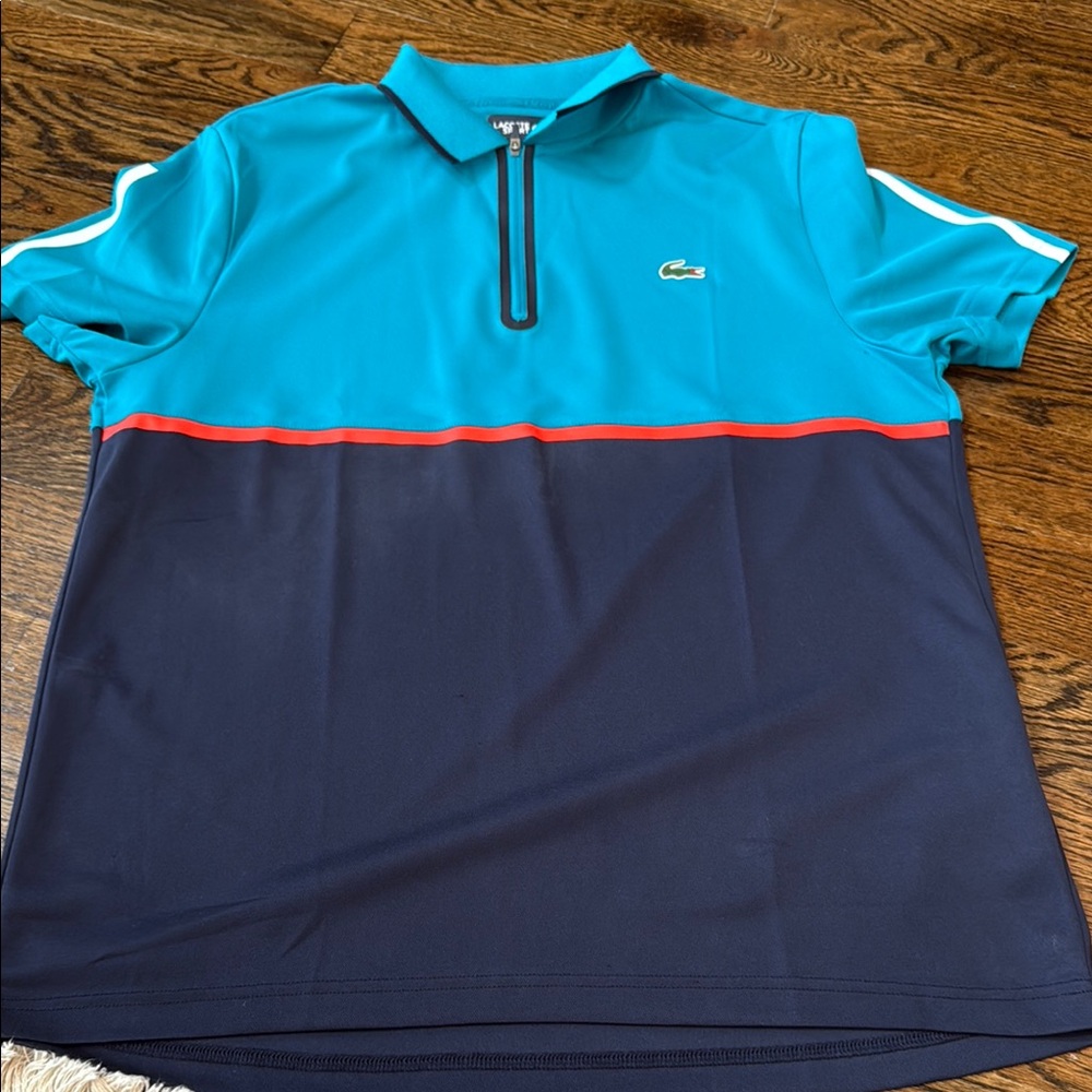 Lacoste Blue Polo Shirt Athletic Performance